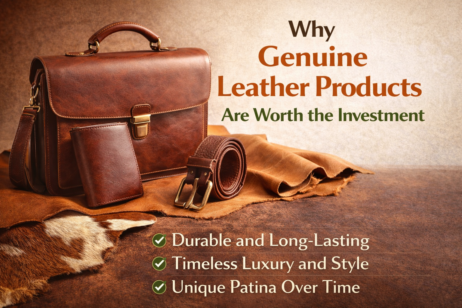 Why Genuine Leather Products Are Worth  the Investment