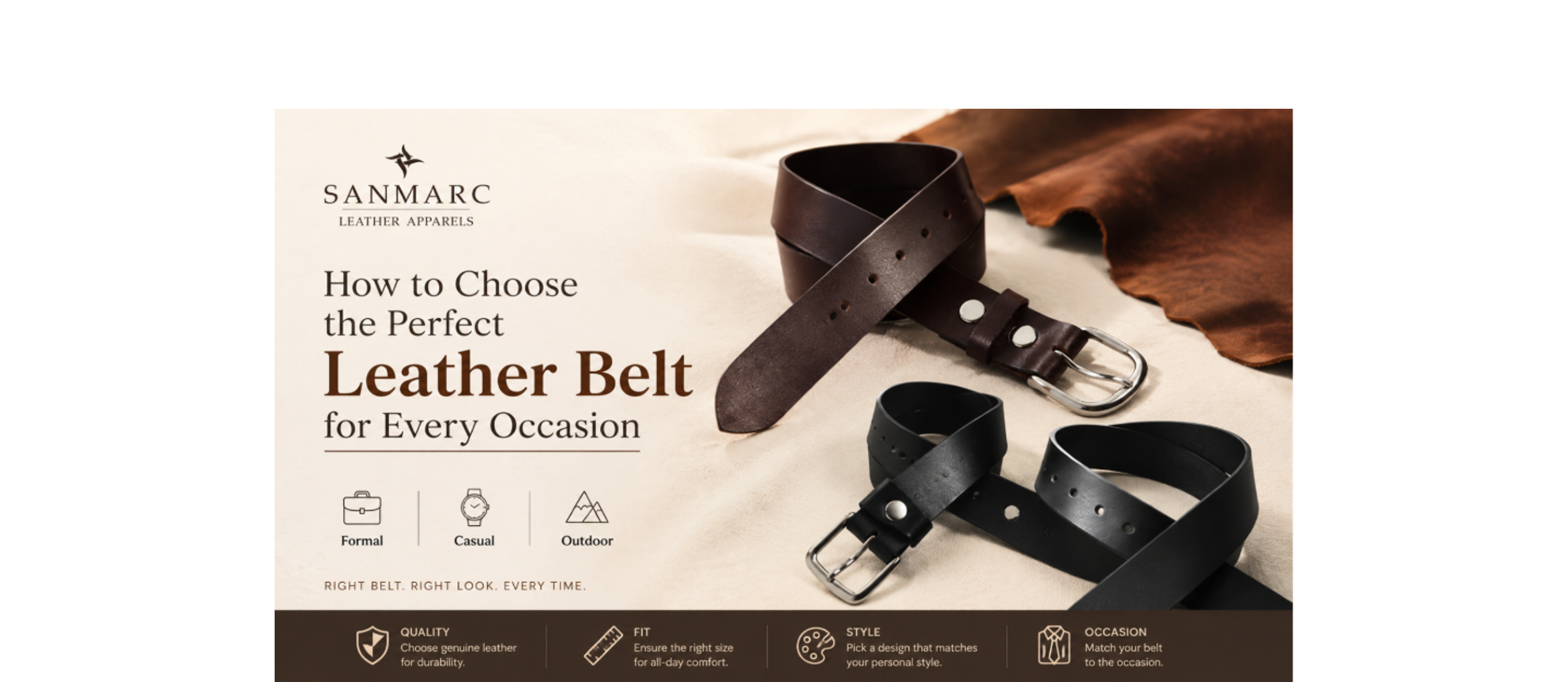 How to Choose the Perfect Leather Belt for Every Occasion 