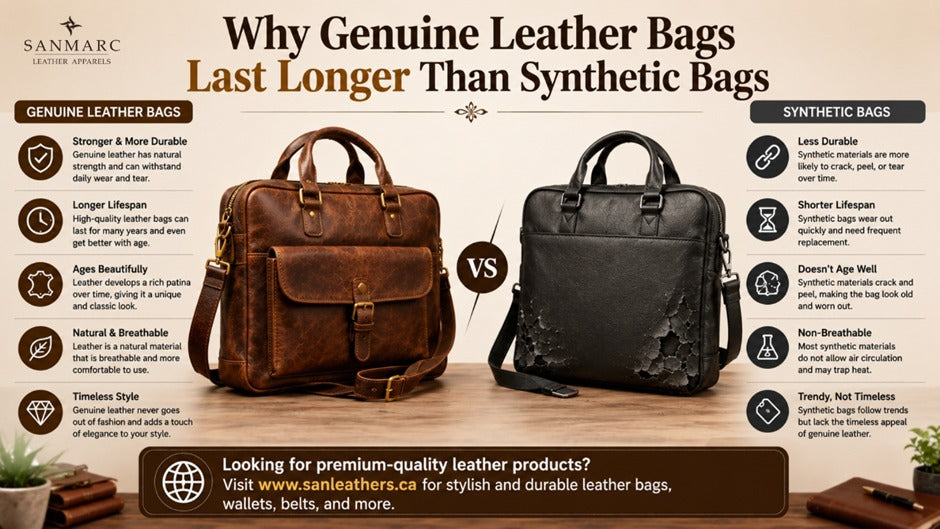 Why Genuine Leather Bags Last Longer Than Synthetic Bags