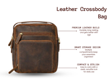 Vintage Leather Crossbody Bag 