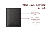 Rfid Black Leather Wallet