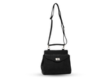 Leather Crossbody Bag (Black)
