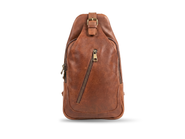 Brown Sling Bag for Men and Women 