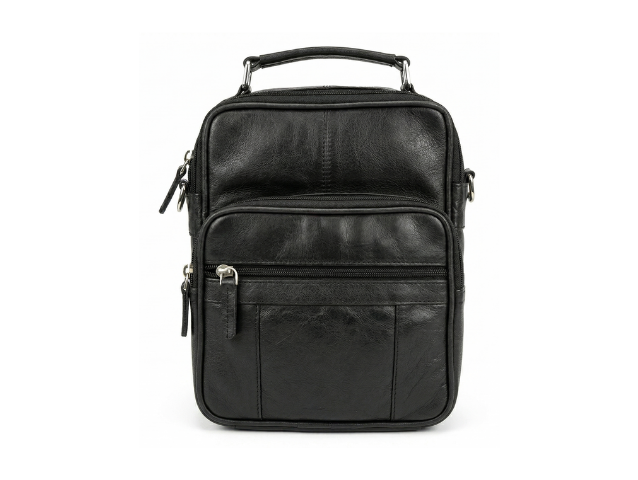 Black Crossbody Bag for Men