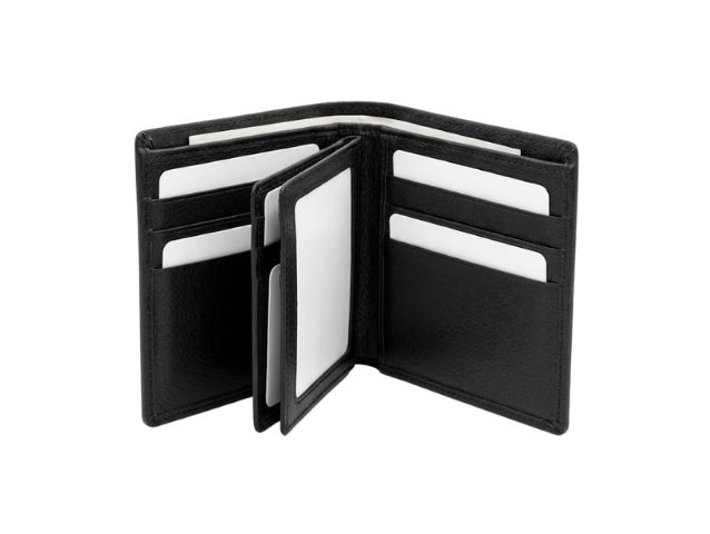 Black Rfid Leather Wallet 