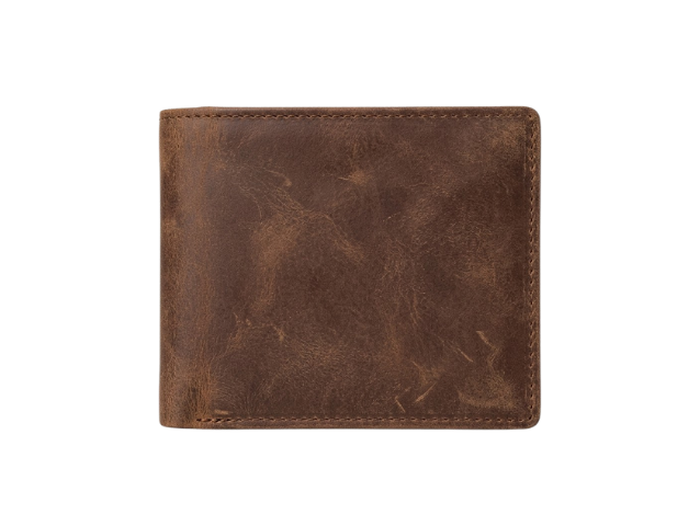 Rfid Brown Hunter Leather Wallet (S-426)
