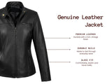 Womens Faux Leather Jacket 