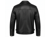 Men’s Black Leather Thermal Jacket 