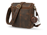 Genuine Leather Small Carry Bag for Men and Women
