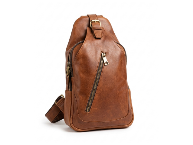 Brown Sling Bag for Men and Women 