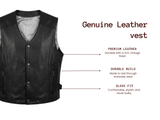 Black Purple Wing Vest (S-2366)