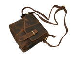 Genuine Leather Small Carry Bag for Men and Women