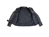 Motorcycle Biker Black Leather Jacket