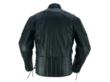  Men’s Black Classic Cowhide Moto leather Jacket