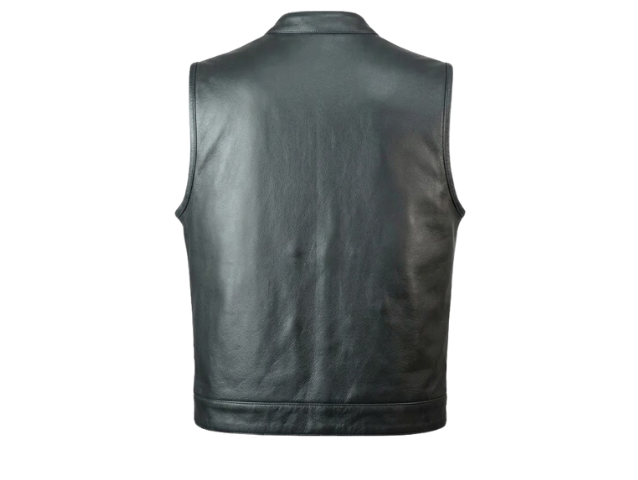 Plain Biker Vest (S-1889)