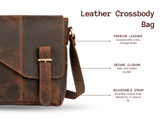 Genuine Leather Small Carry Bag for Men and Women