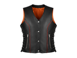 Black With Red Stripe Vest (S- 2400)