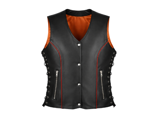 Black With Red Stripe Vest (S- 2400)