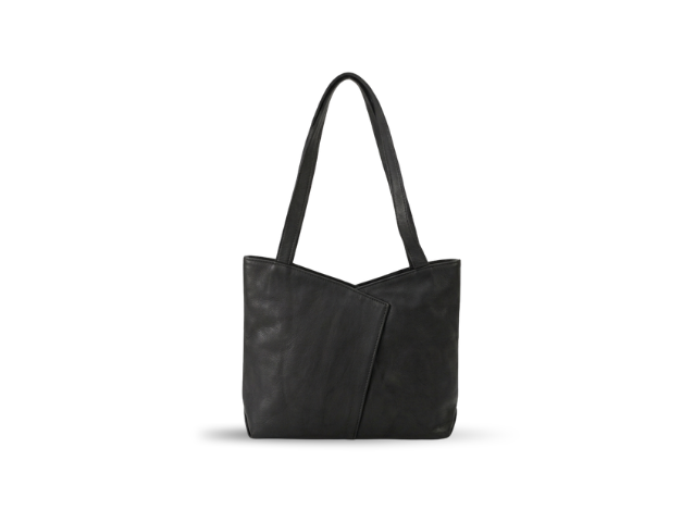 Leather Tote Bag ( Black )