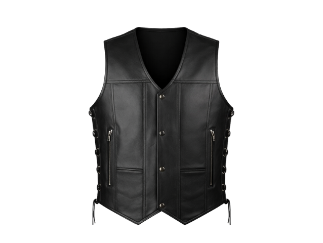 Plain Vest With Tassel Black (S- 1896)