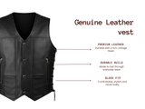 Plain Vest With Tassel Black (S- 1896)