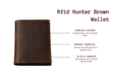 Rfid Hunter Brown Wallet
