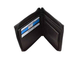 Black Zipper Leather Wallet (SN-506)