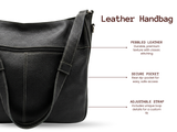 Black Handbag for Women by SanLeathers