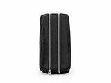 Premium Genuine Leather Toiletry Bag for Men | Double Zipper Travel Dopp Kit