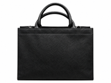Black Leather Tote Bag for Women Sn-54