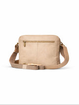 Leather Crossbody beige bag (SN-19)