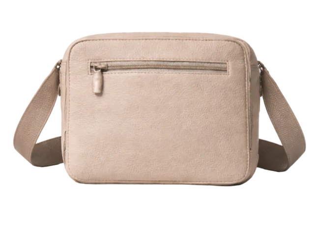 Leather Crossbody beige bag (SN-19)