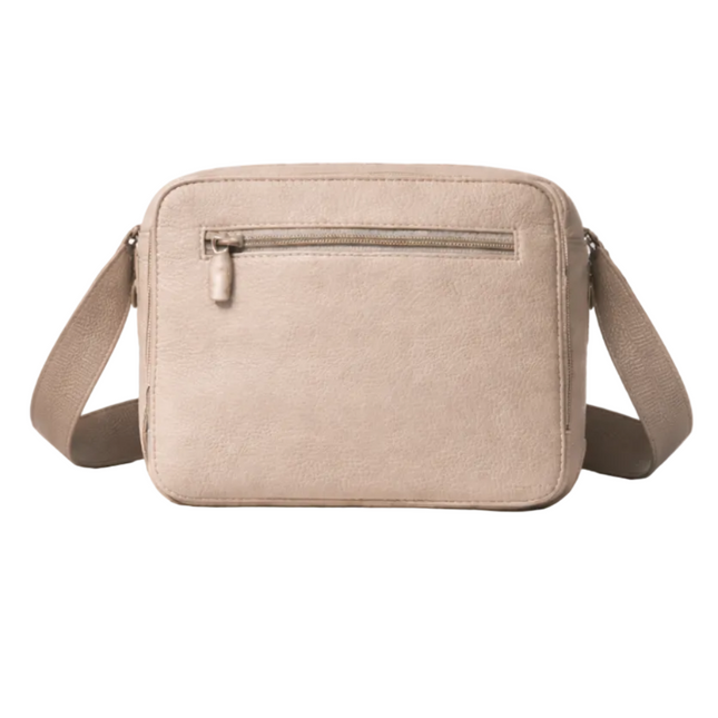 Leather Crossbody beige bag