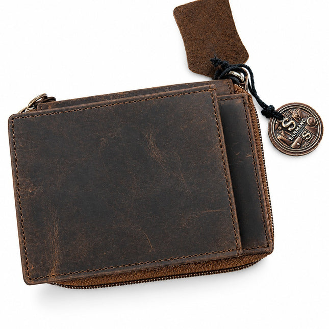 Distressed Brown Hunter Leather