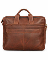 Brown Leather Briefcase for Men