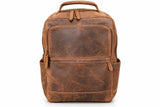 Vintage Brown Leather Backpack