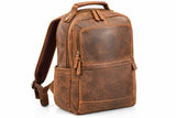 Vintage Brown Leather Backpack