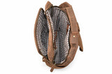 Vintage Brown Leather Backpack