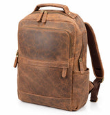 Vintage Brown Leather Backpack