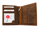 Men's Motorcycle Embossed Leather Wallet
