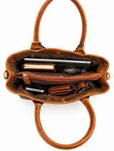 Hunter Leather Handbags  Rustic Brown Leather Tote Bag for Women