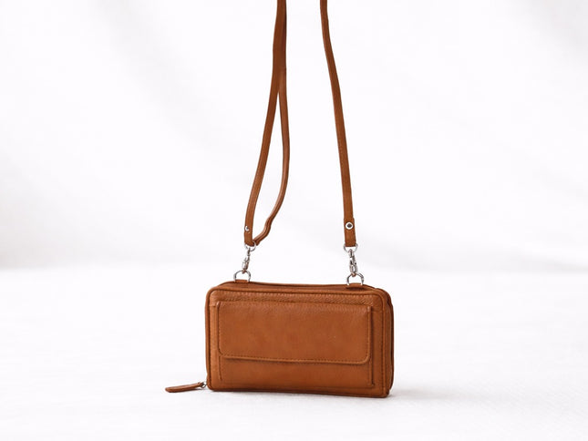 Leather Wallet Sling Bag (016)