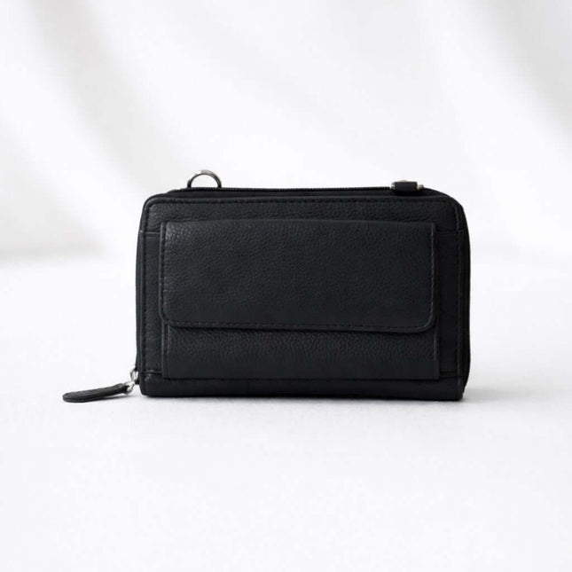 Leather Wallet Sling Bag