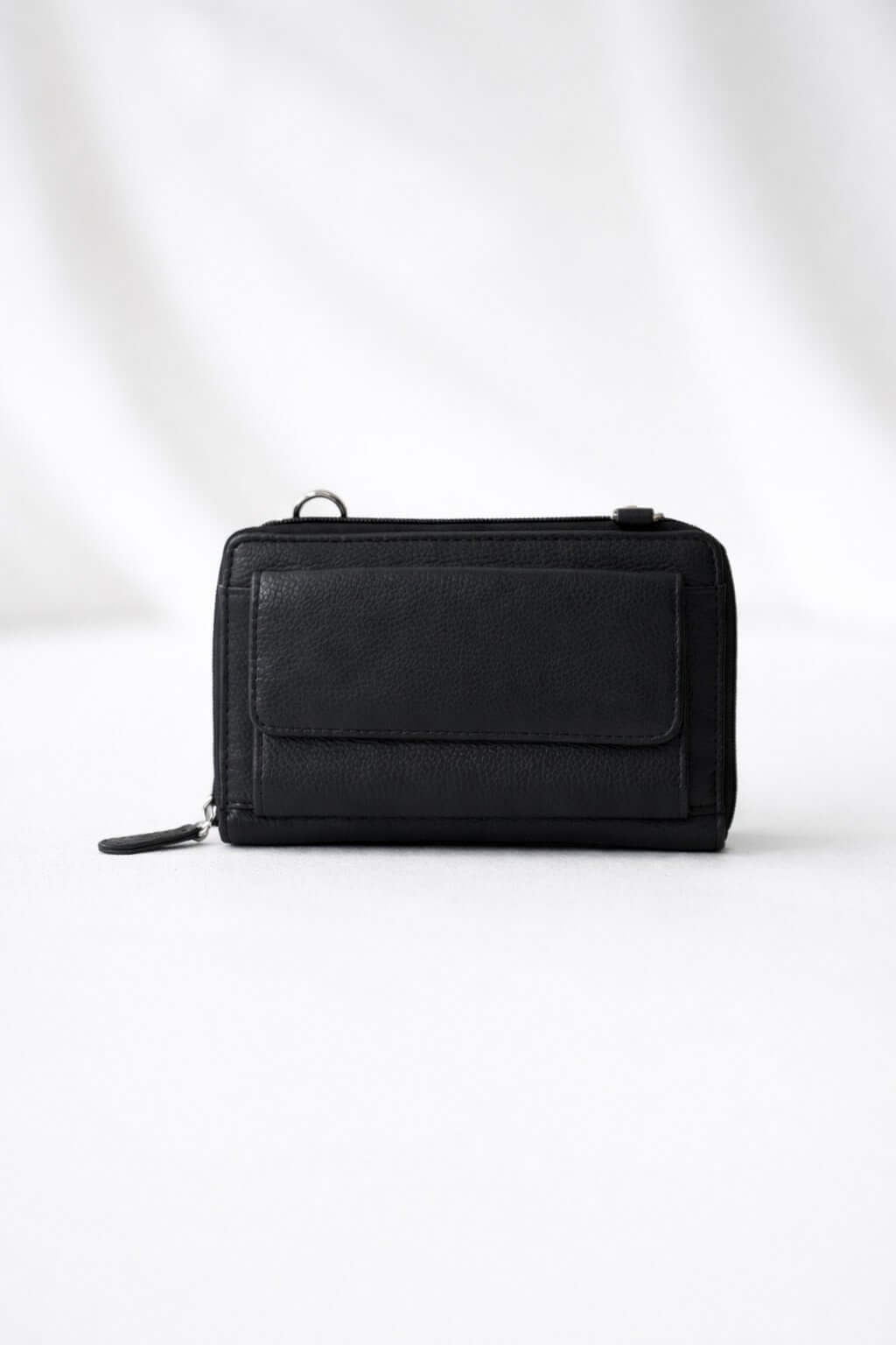 Leather Wallet Sling Bag