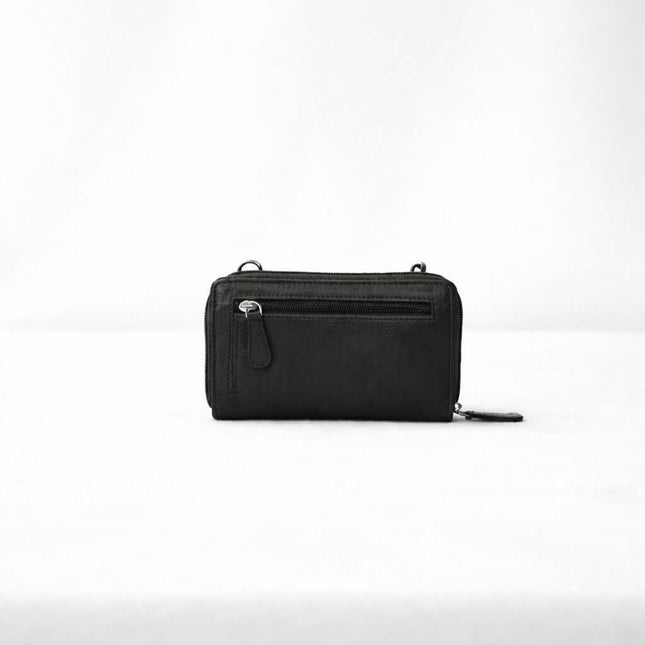 Leather Wallet Sling Bag