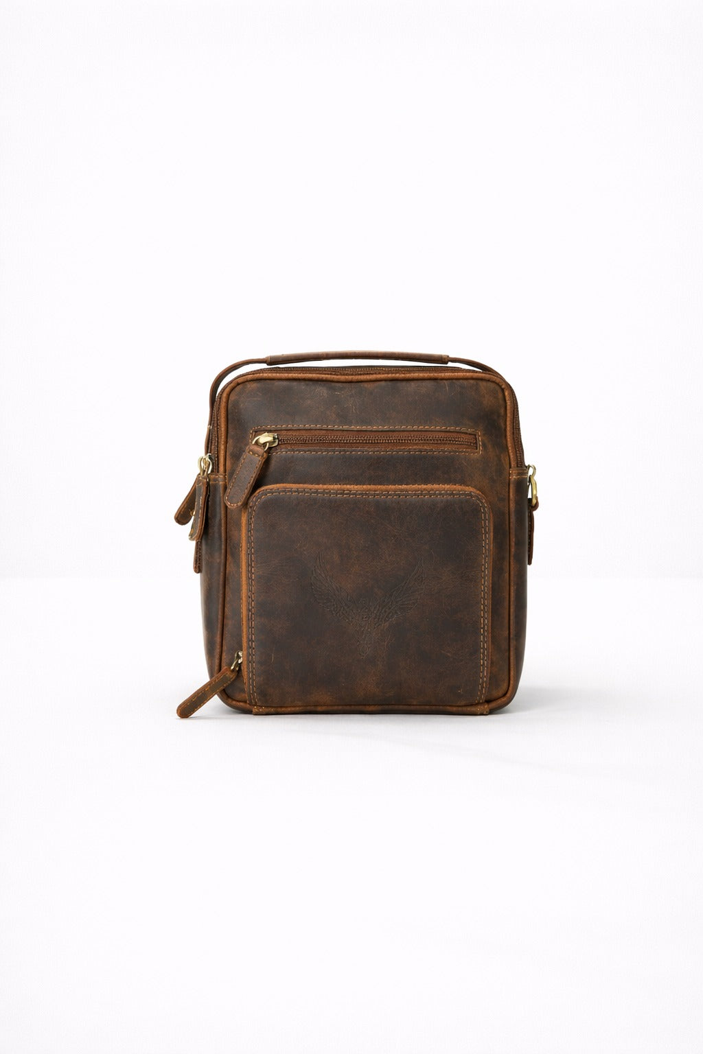 Vintage Leather Crossbody Bag (SN-323)