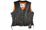 Black With Red Stripe Vest (S- 2400)
