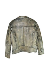 Men’s Brown Distressed Jacket w/ Venting (S-101)