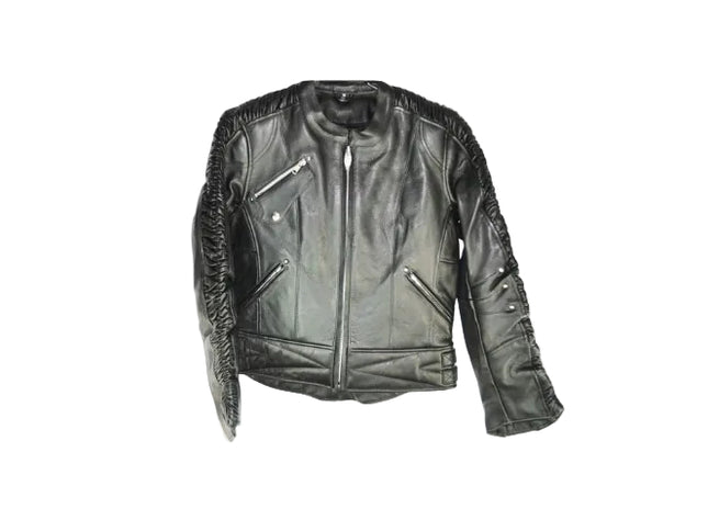 Stylish Ladies Black Leather Jacket (S- 219)