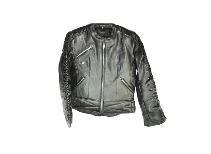 Stylish Ladies Black Leather Jacket (S- 219)